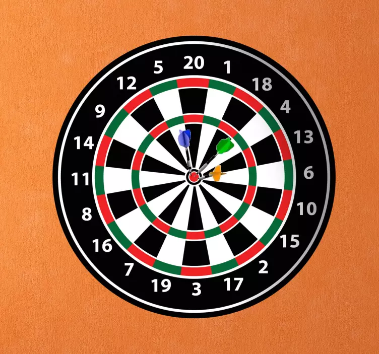 Darts tábla fal matrica - TenStickers