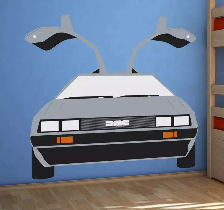 Delorean 80-as évekbeli mozifalmatrica - TenStickers