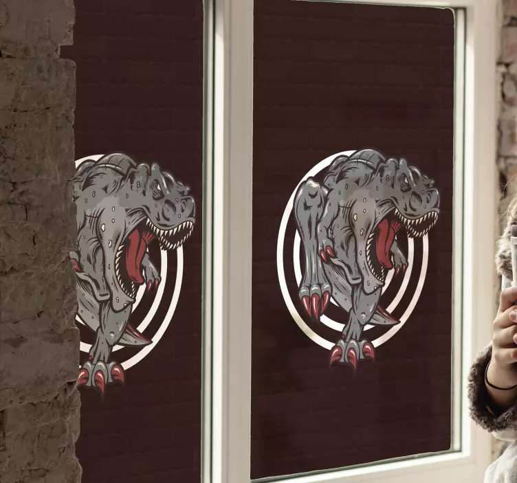 Dinoszaurusz Üvöltés matrica - TenStickers