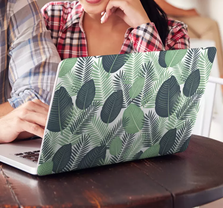 Dzsungel növényzet laptop matrica - TenStickers