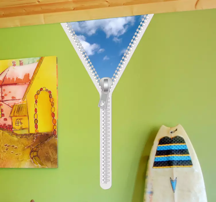 ég cipzár dekoratív felhő matrica - TenStickers