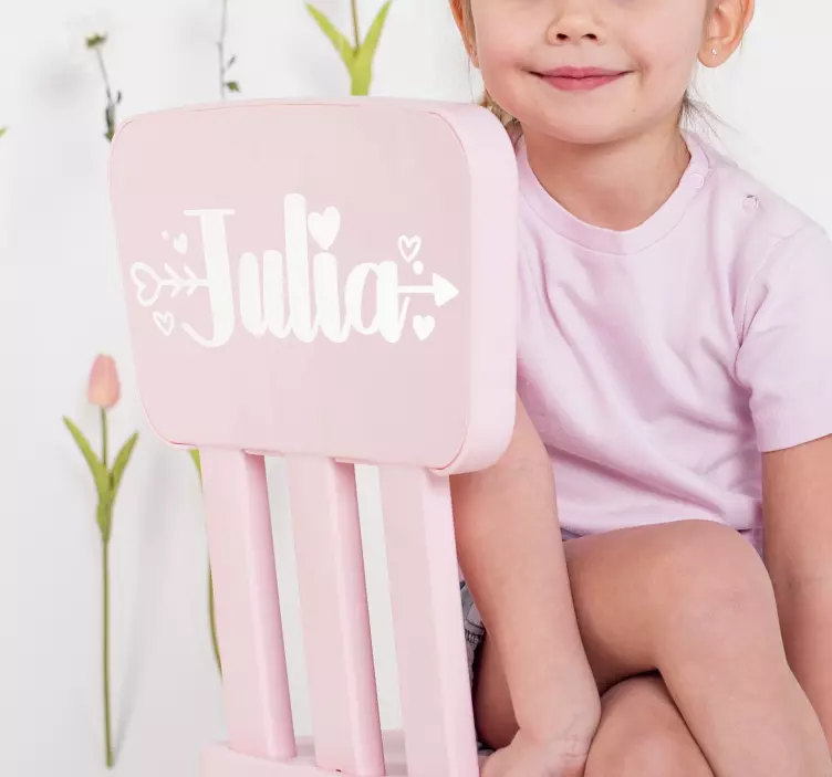 Egyedi név szerelem egyéni matrica - TenStickers