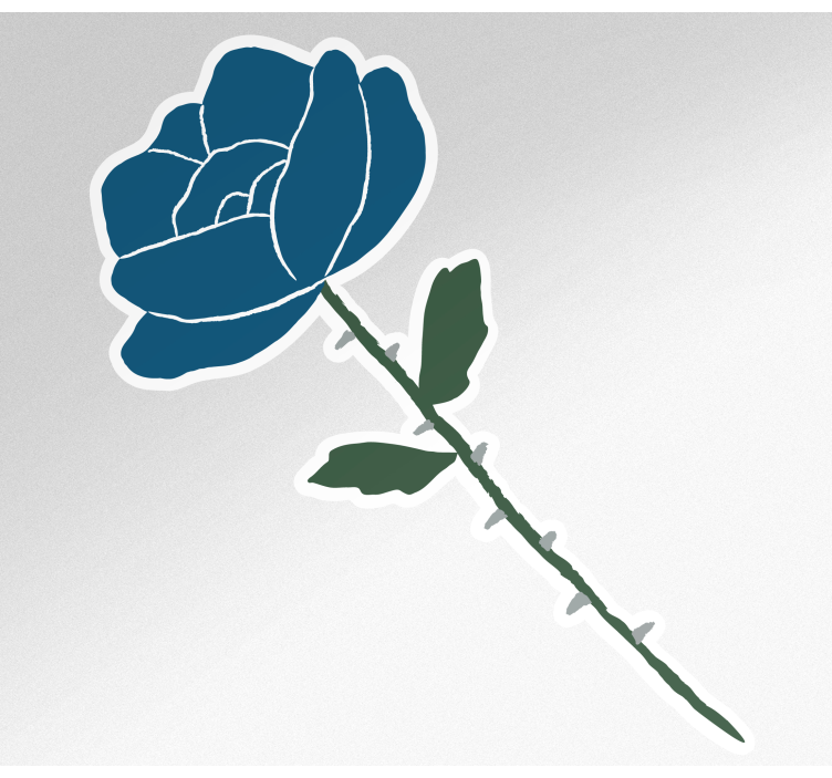 Egyetlen kis virág bicikli matrica - TenStickers