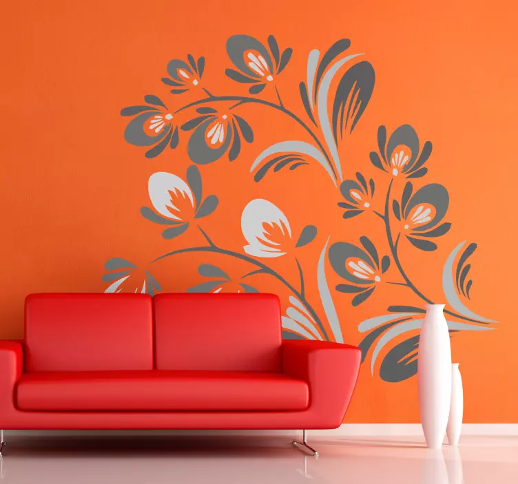 Egyszerű filigrán matrica - TenStickers