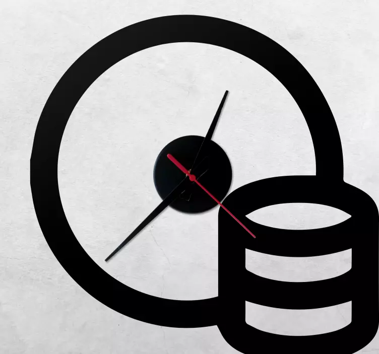 Egyszínű pénzes matrica óra - TenStickers