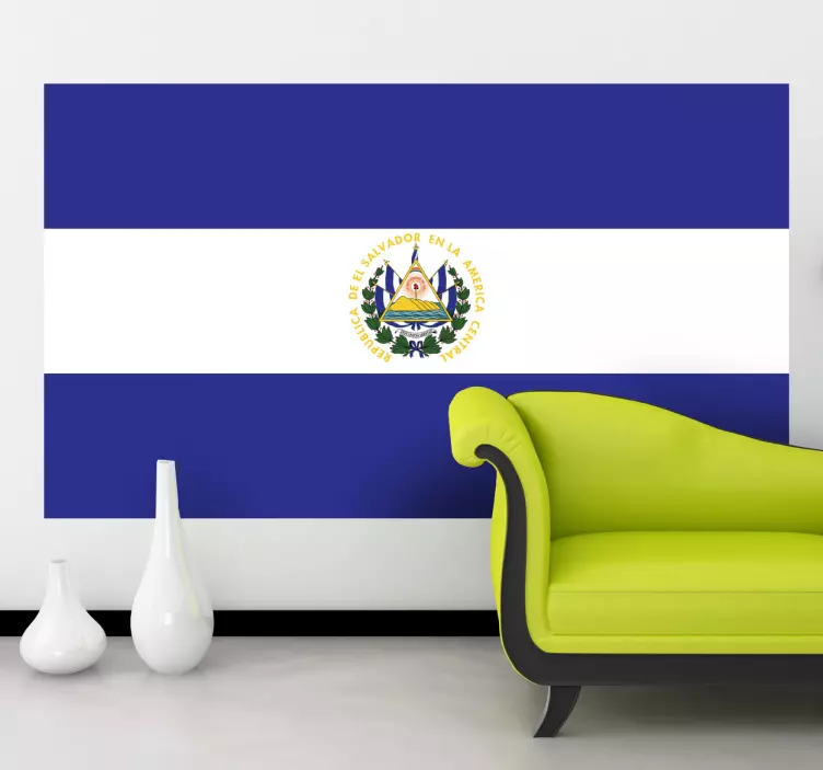 El salvador zászlaja erdei állatok falmatrica - TenStickers