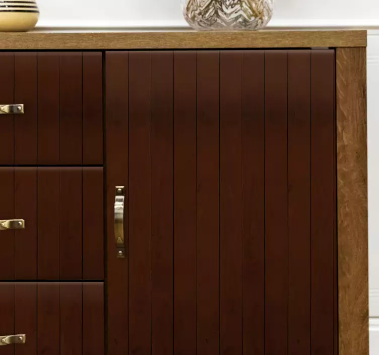 Elegáns fa szekrény Matrica Készletek - TenStickers