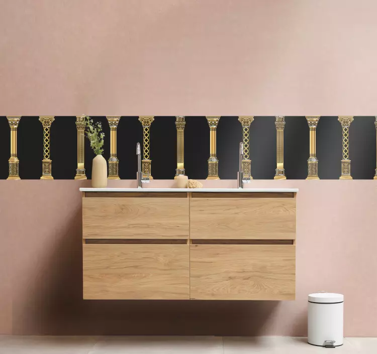 Elegáns oszlopmotívum határok matrica - TenStickers