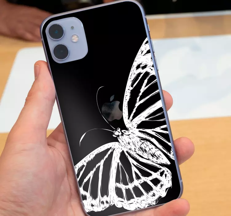 Elegáns pillangó motívum Matrica Iphone - TenStickers
