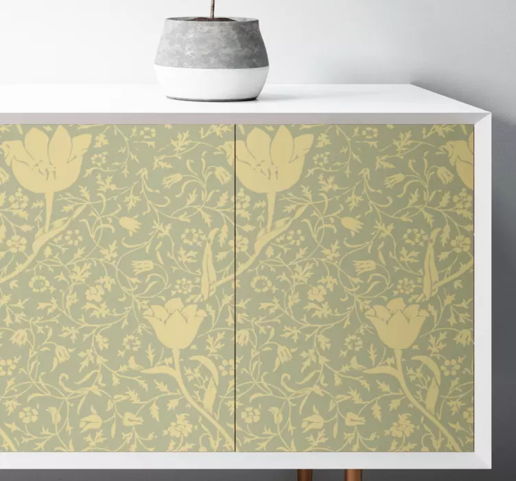 Elegáns virágmotívum virág matrica - TenStickers