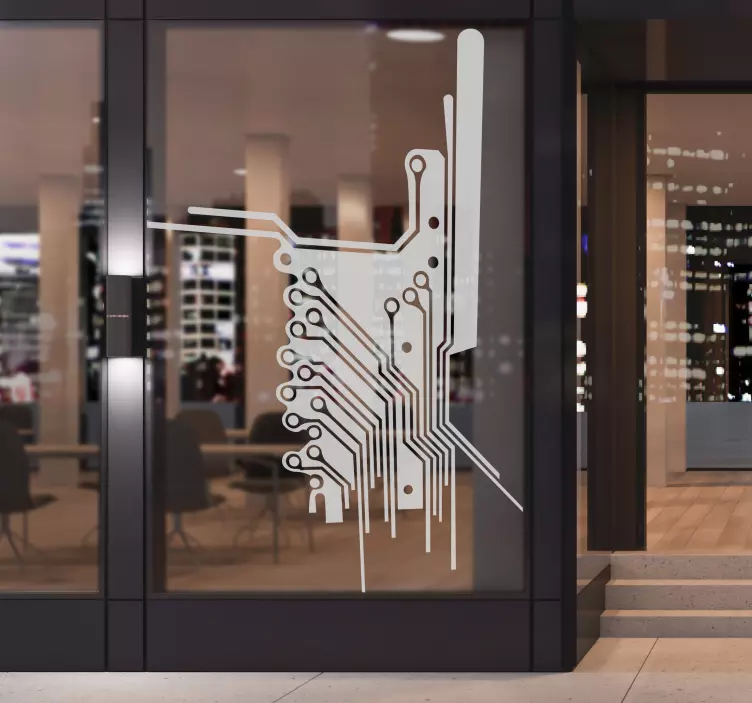 Elektronikus áramkör falmatrica - TenStickers