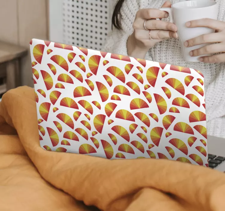 élénk geometriai alakzatok Matrica laptophoz - TenStickers