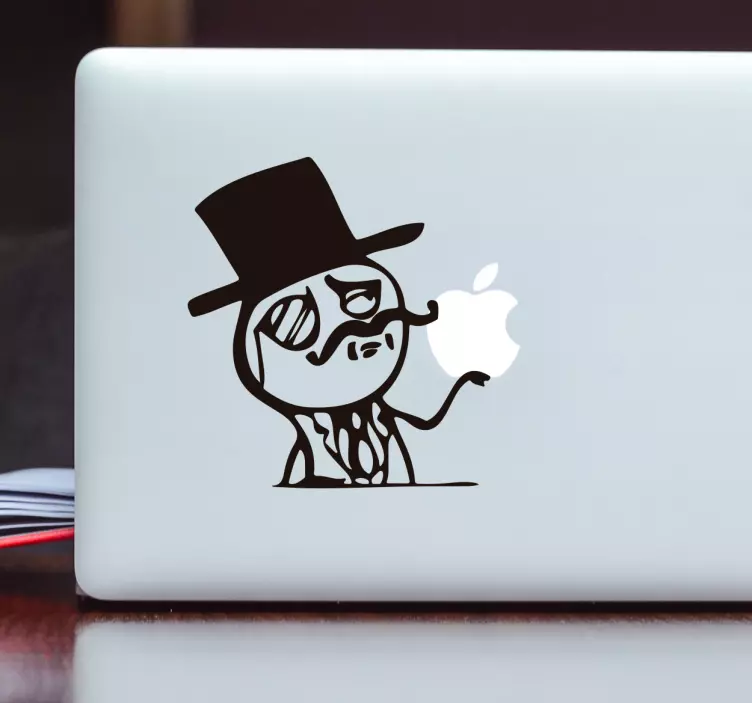 Előkelő srác mém laptop matrica - TenStickers