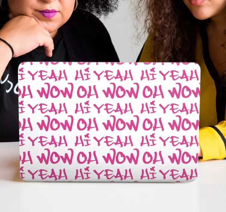 Energikus szövegkifejezések Matrica laptophoz - TenStickers