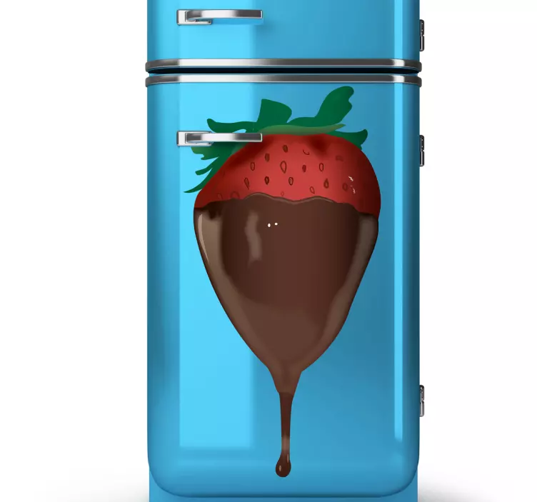 Eper és csokoládé matrica - TenStickers