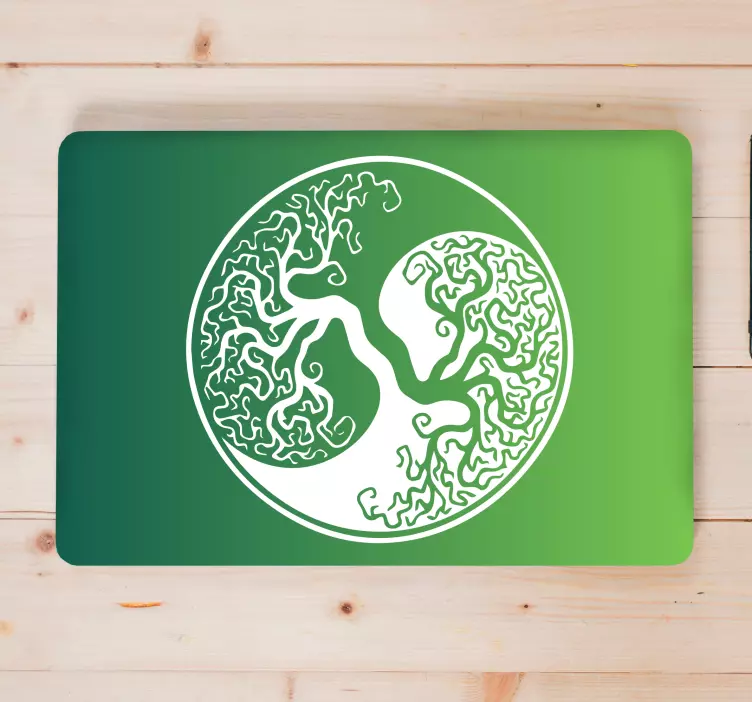 Eredeti yin yang fája az élet laptop laptopjai - TenStickers