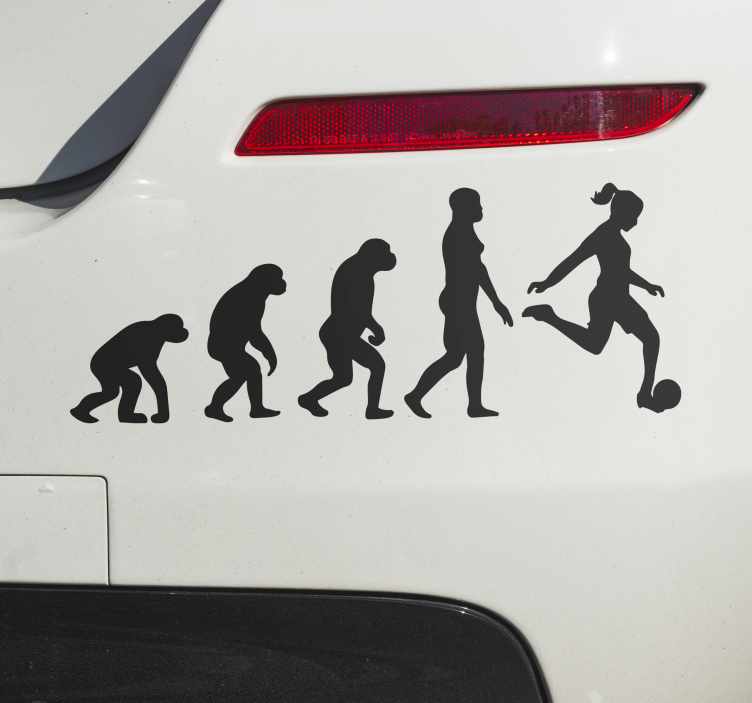 Evolution női sport labdarúgás matrica - TenStickers