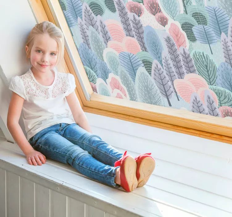 Virágfa ablak matrica - TenStickers