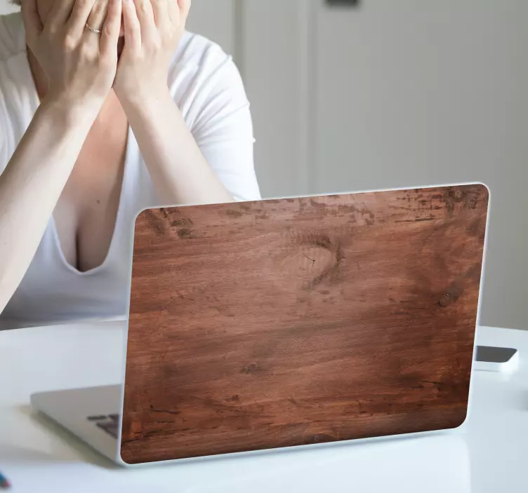 Fa mintás laptop matrica - TenStickers