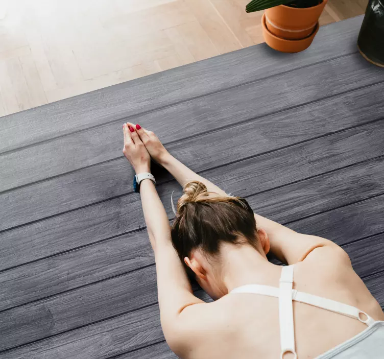 Fa szürke padló matrica padló matrica - TenStickers