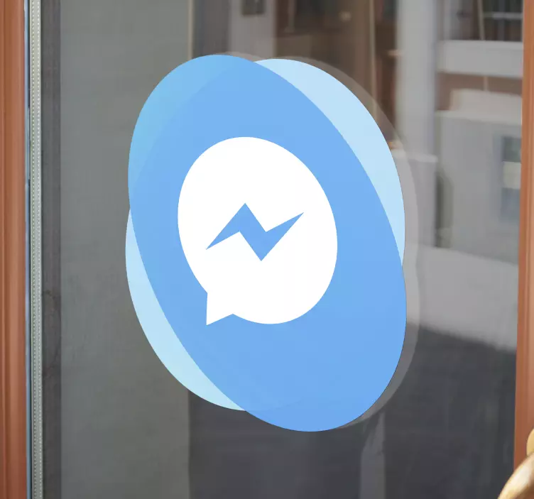 Facebook messenger logó ablak matrica - TenStickers