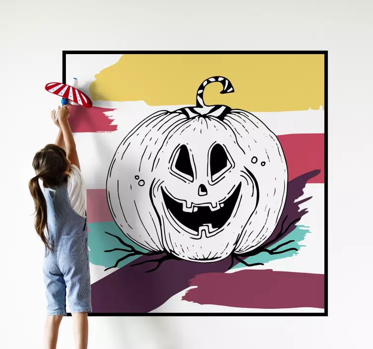 Faliújság falfestmény halloween matrica - TenStickers