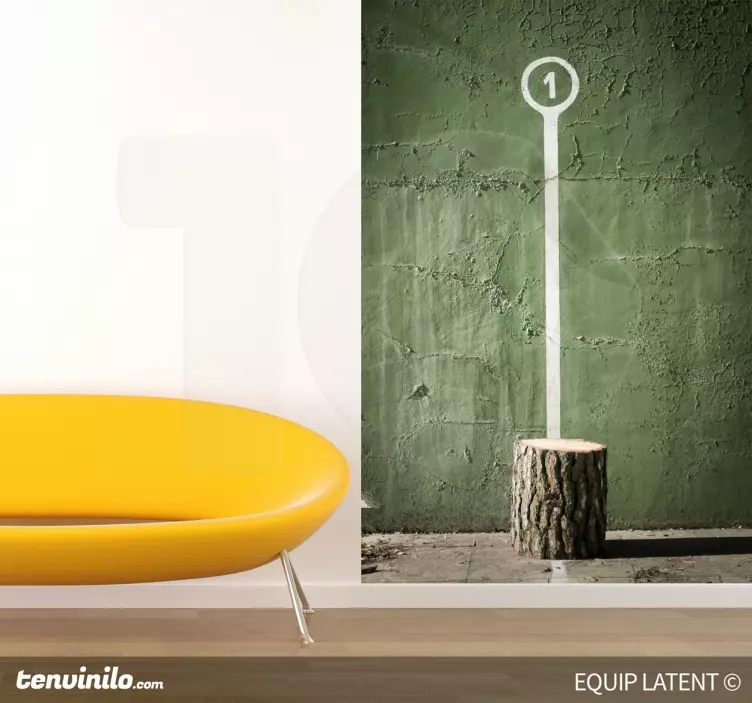 Fatönkjelző erdei állatok falmatrica - TenStickers