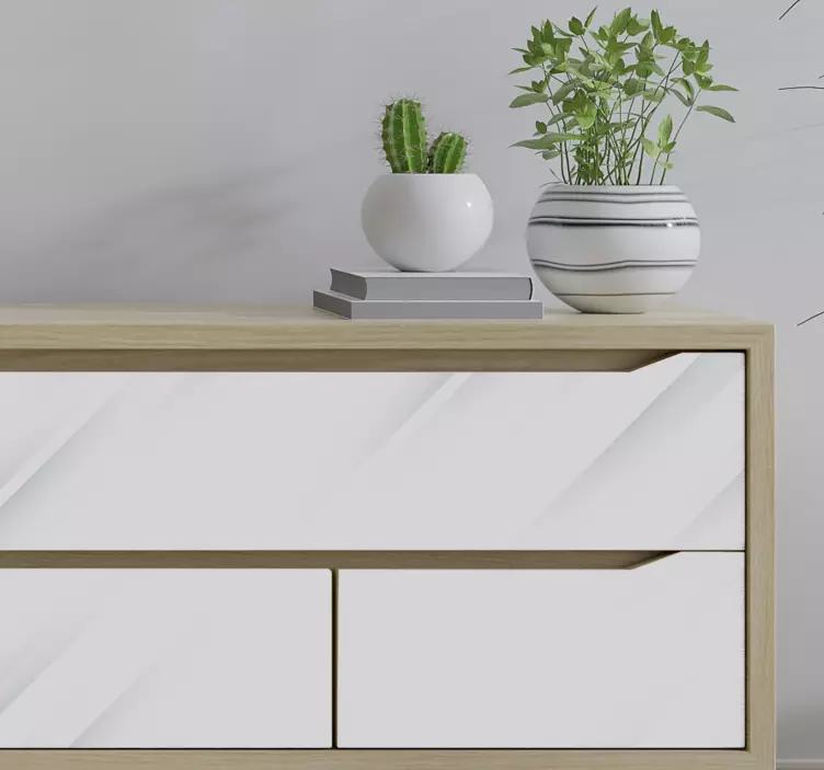 Fehér háttér bútor matrica - TenStickers