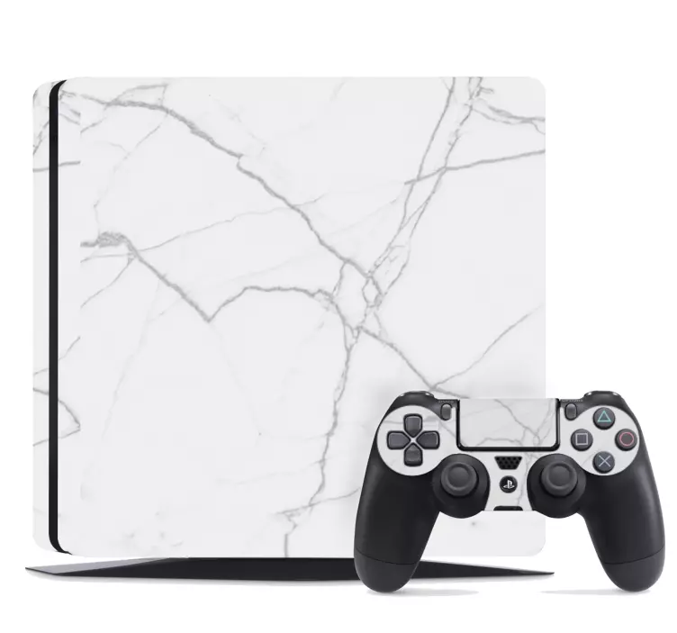 Fehér márvány ps4 bőr ps4 bőr - TenStickers