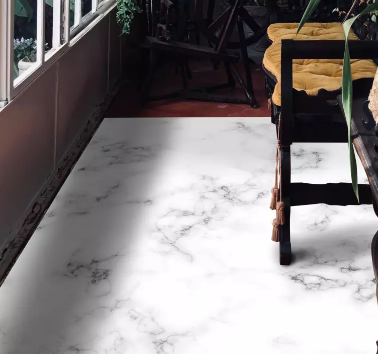 Fehér szürke márvány padló matrica padló matrica - TenStickers