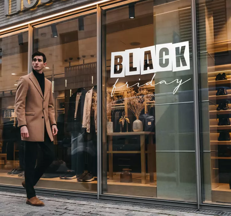 Fekete péntek bolti értékesítési matrica - TenStickers