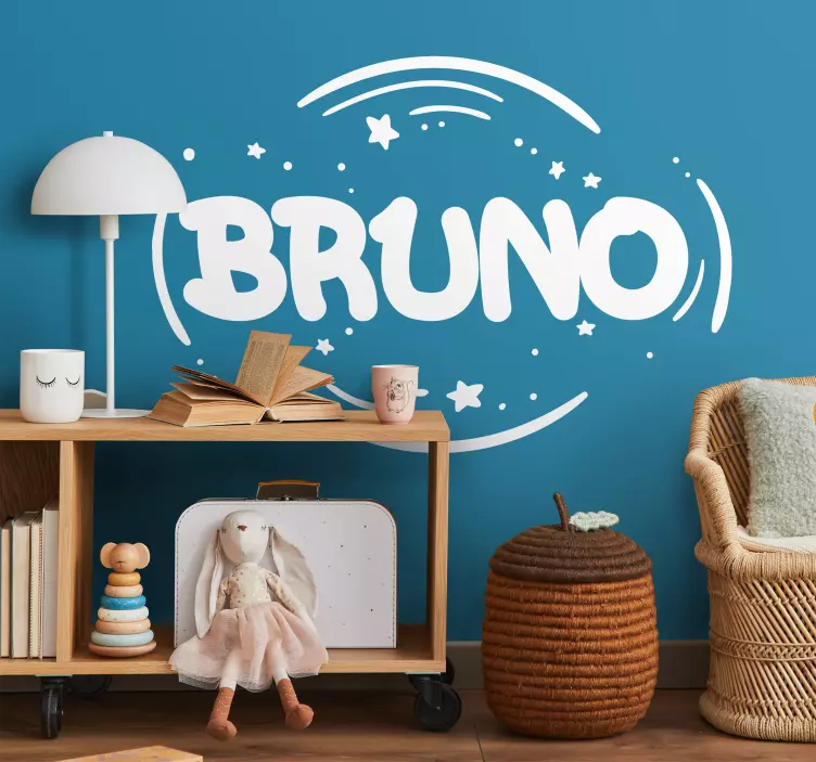 Félkövér név, személyre szabott matrica - TenStickers