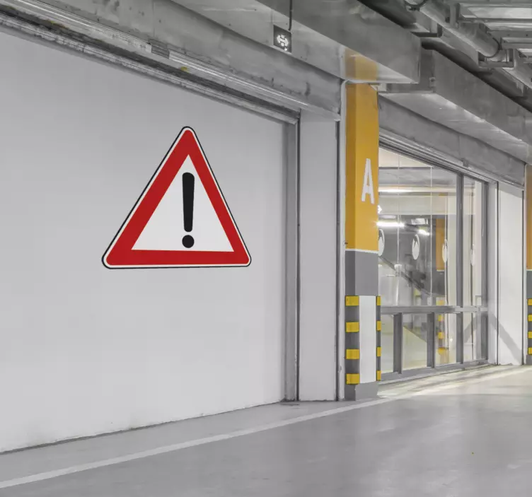 Figyelmeztető jel matrica - TenStickers