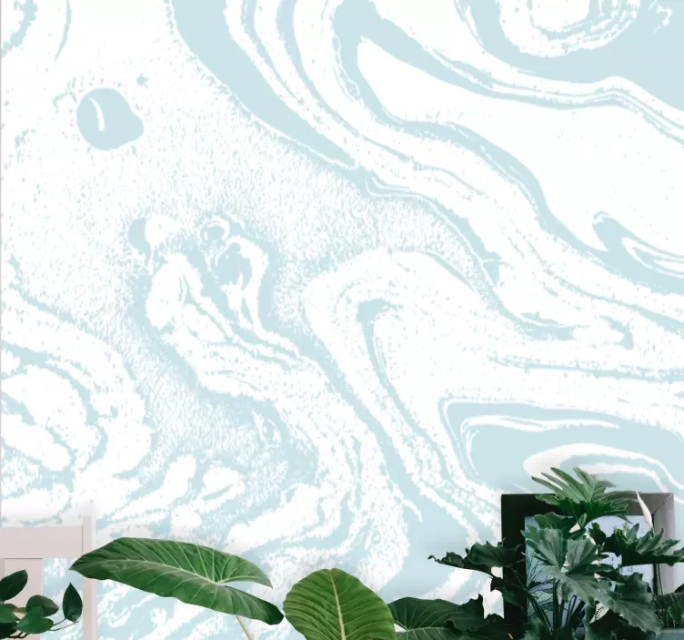 Folyadékhullám-mintázat nappali falmatrica - TenStickers