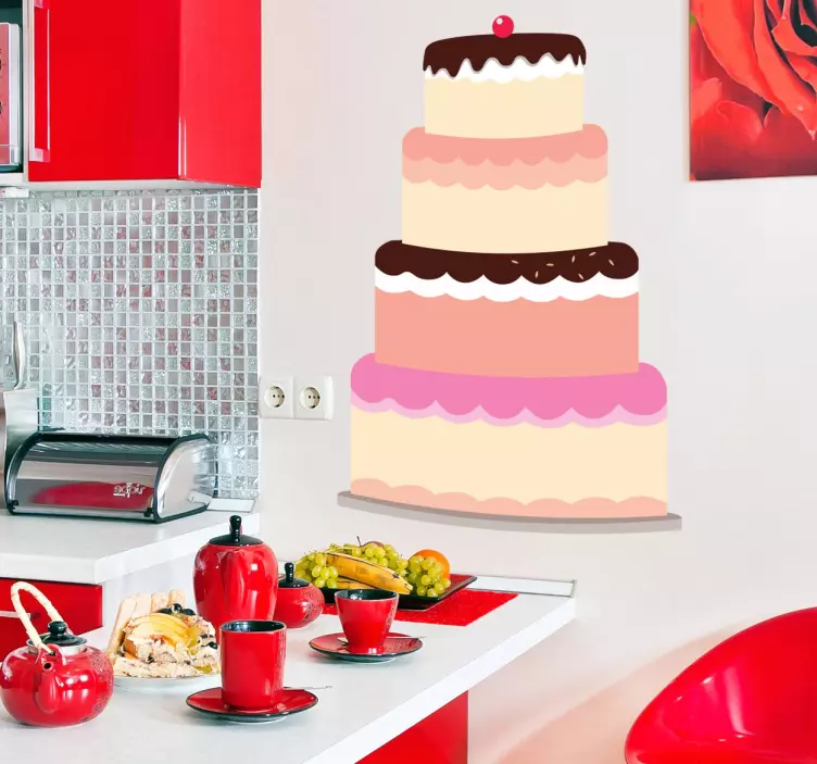 Fondant torta matrica - TenStickers