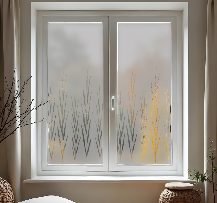 Függőleges növények Matrica ablakok és üveg - TenStickers