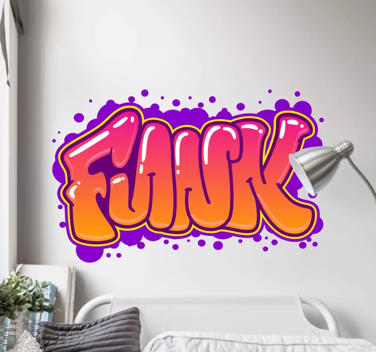 Funk graffiti falmatrica - TenStickers