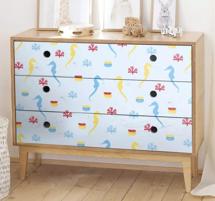 Furcsa tengeri lovacska minta állatok matrica - TenStickers