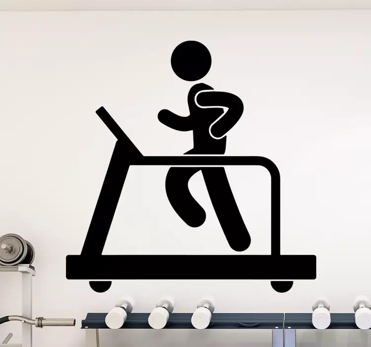 Futópad fitnesz emberek matrica - TenStickers