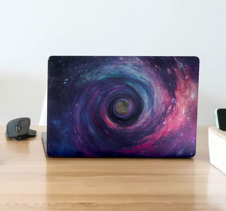 Galaxis spirál tudományos laptop matrica - TenStickers