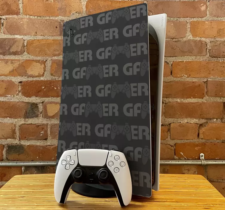 Gamer logo ps5 vinyl matrica - TenStickers