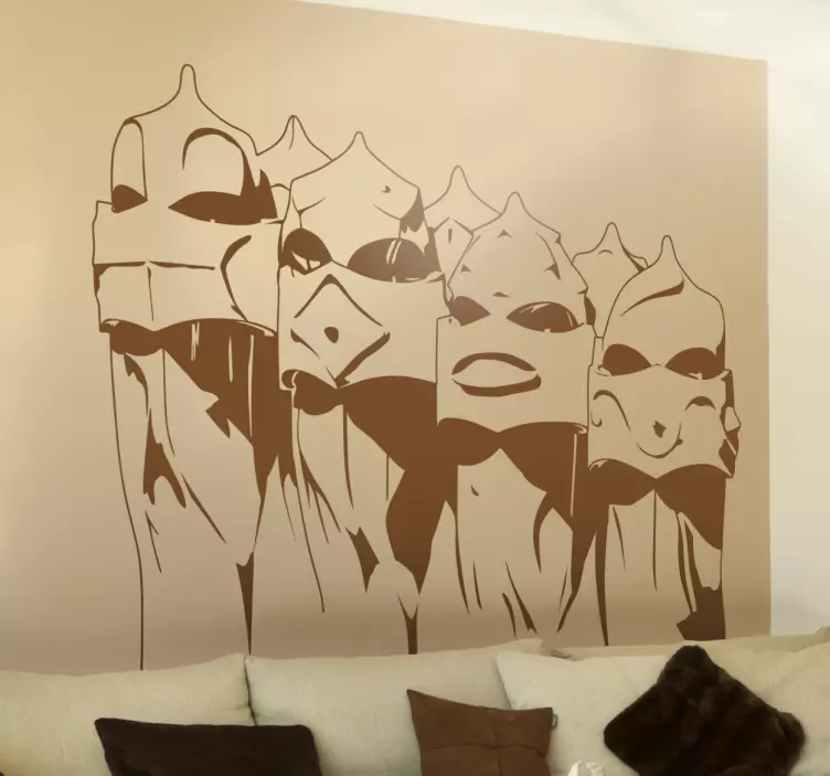 Gaudí kémények matrica - TenStickers