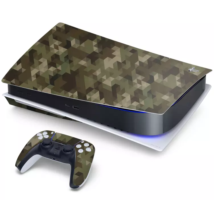 Geometriai camo ps5 matrica - TenStickers