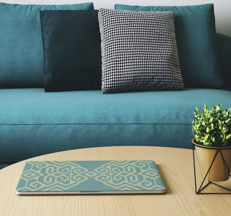 Geometrikus minta átfedés Matrica laptophoz - TenStickers