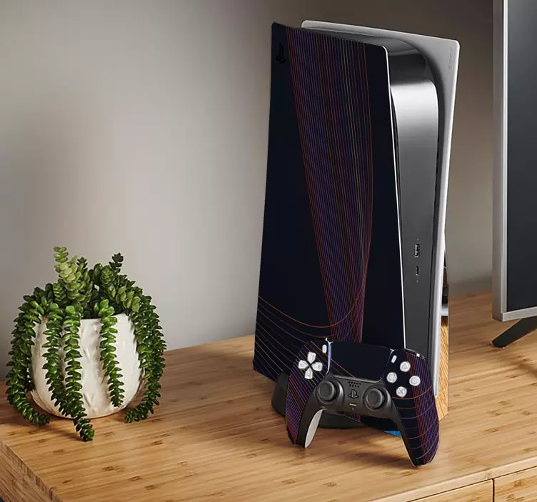 Geometrikus hullám ps 5 matrica - TenStickers