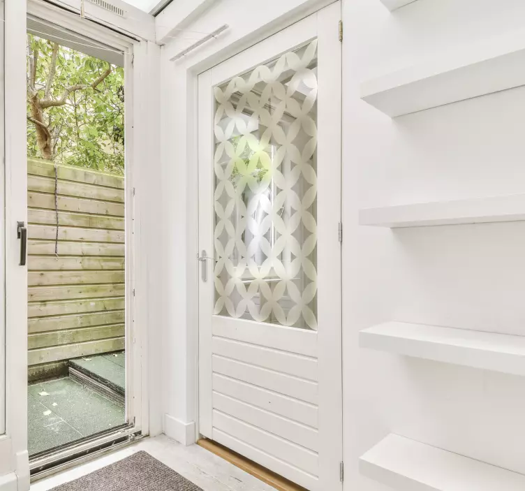 Geometrikus mintás áttetsző matrica - TenStickers