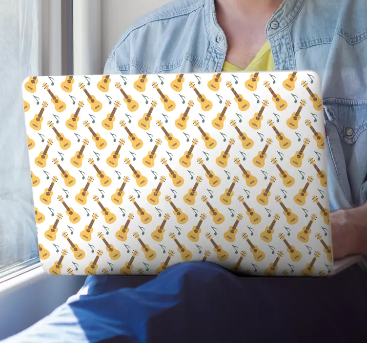 Gitár és kották laptopok - TenStickers