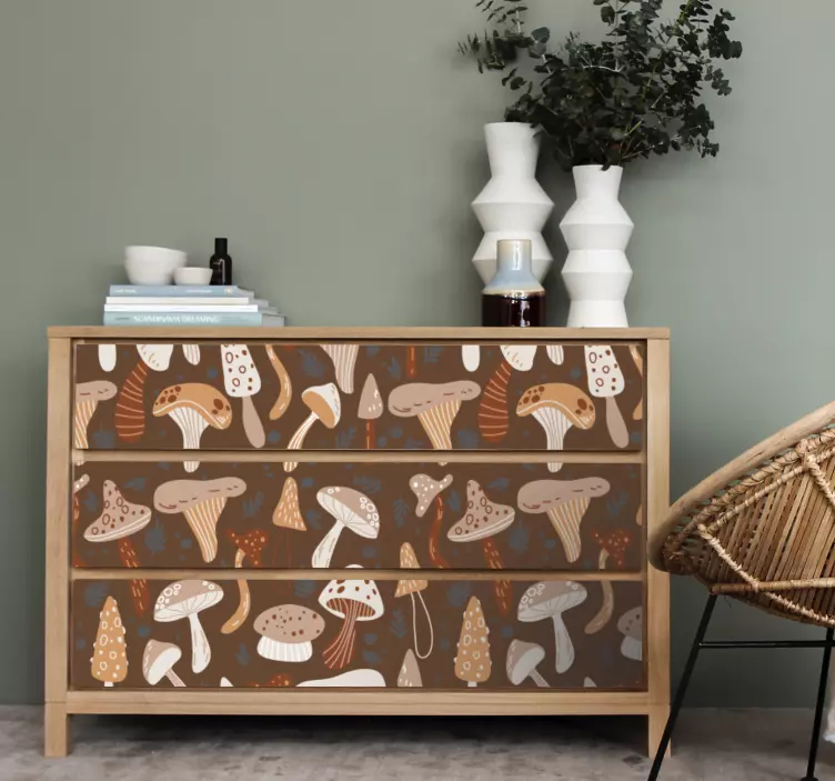 Gombaösszetétel bútor matrica - TenStickers