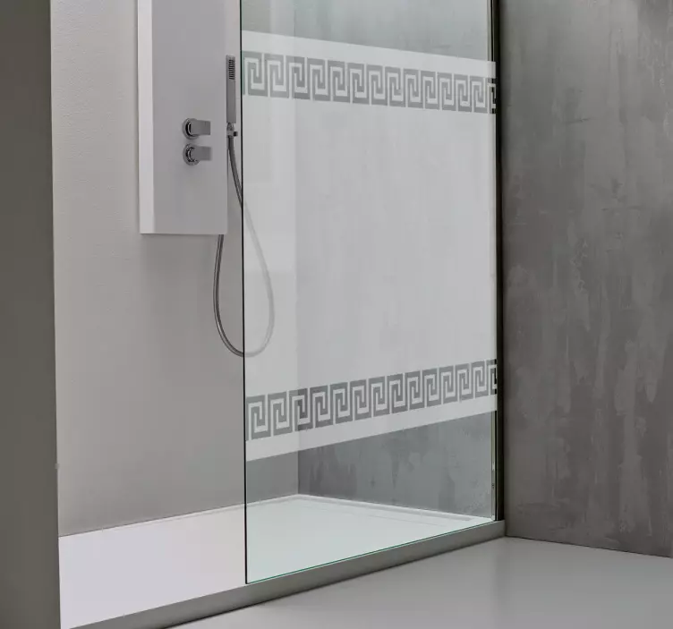 Görög mintás zuhany matrica - TenStickers