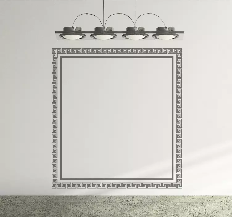 Görög négyzet alakú matrica - TenStickers